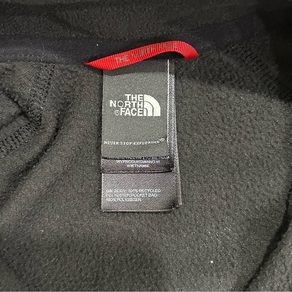 The North Face Black Full Zip Fleece Athletic Sweatshirt Long Sleeve Size S - Picture 4 of 8
